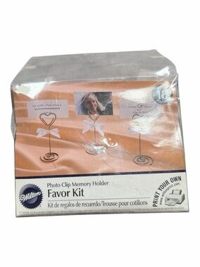 Wilton Rose Gold Photo Clip Memory Holder Favor Kit